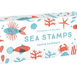 Sea Stamps- 25 Stamps, 2 Ink Pads