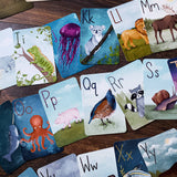 Animal Alphabet Flashcards (Set of 26 Cards)