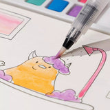 Watercolor Monster Painting Book - 30 pages