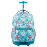 J World Sunrise Rolling Backpack (18 Inch)
