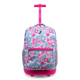 J World Sunrise Rolling Backpack (18 Inch)