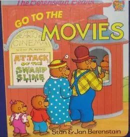 The Berenstain Bears Go to the Movies, Stan & Jan Berenstain, Board Book book cover