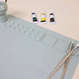 Art Painting Silicone Placemat Seafoam