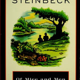 Of Mice and Men, John Steinbeck, Paperback book cover