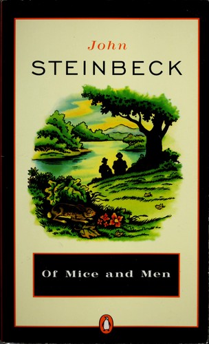 Of Mice and Men, John Steinbeck, Paperback book cover