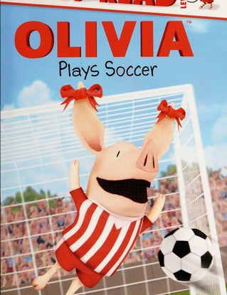 Olivia Goes to the Library- Ready to Read Level One, Lauren Forte, Paperback book cover