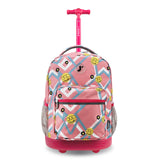 J World Sunrise Rolling Backpack (18 Inch)