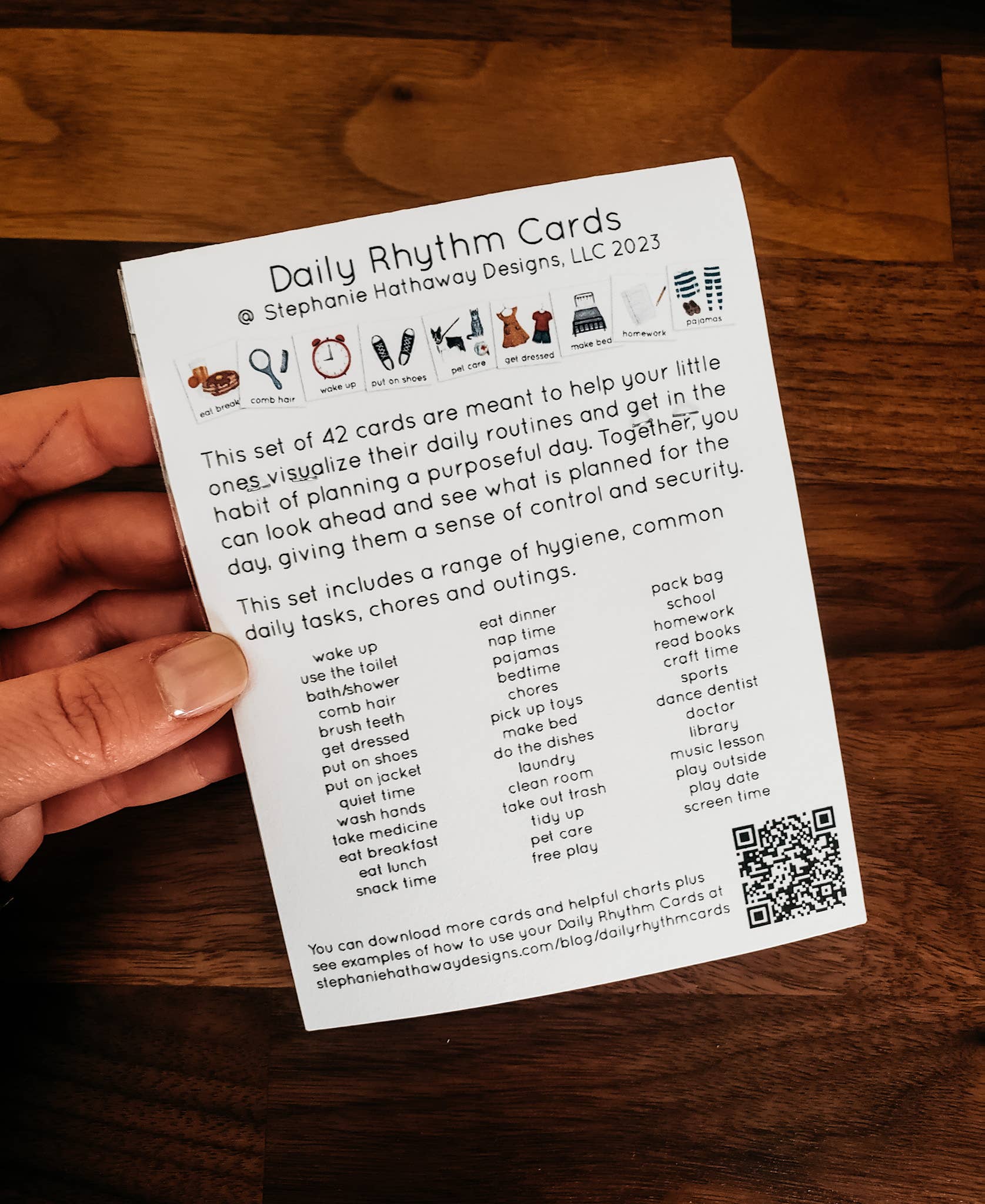 Daily Rhythm Cards (Set of 42 Cards)