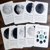 Moon Phases Flashcards (Set of 9 Cards)