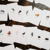 Animal Alphabet Flashcards (Set of 26 Cards)