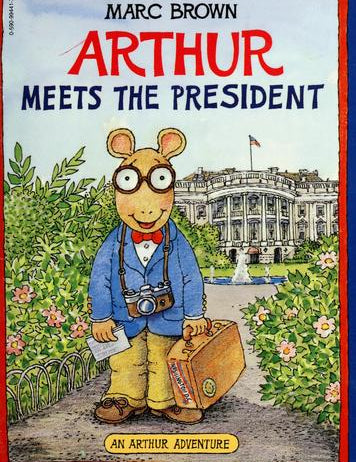 Arthur Meets the President, Marc Brown, Paperback book cover