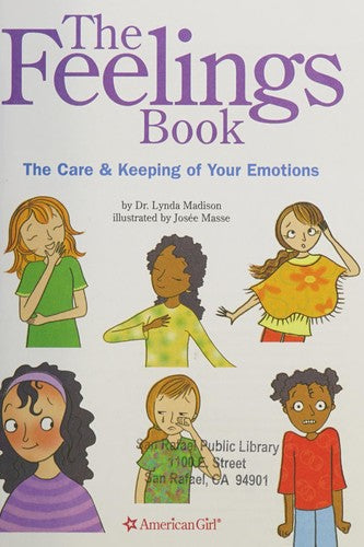 The Feelings Book, Dr. Lynda Madison, Paperback book cover
