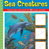 Sea Creatures: Step-by-step Instructions for 25 Ocean Animals, Russell Farrell, Paperback book cover