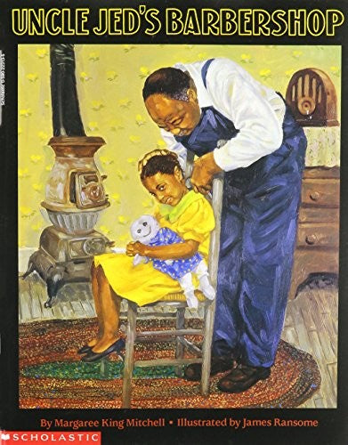 Uncle Jed’s Barbershop, Margaree King Mitchell, Paperback book cover