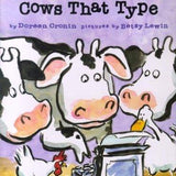 Click, Clack, Moo: Cows That Type, Doreen Cronin, Hardcover book cover